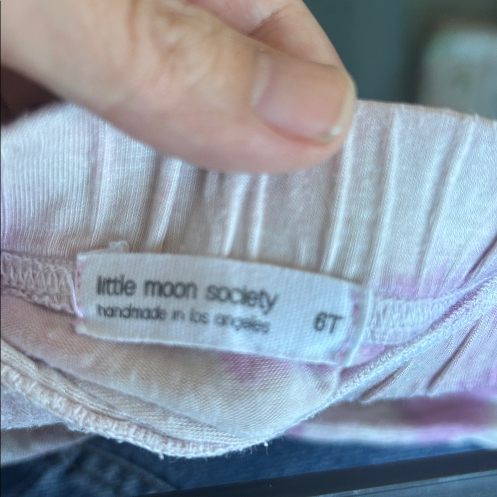 little moon society pink tied dyed lounge pants - Picture 6 of 6